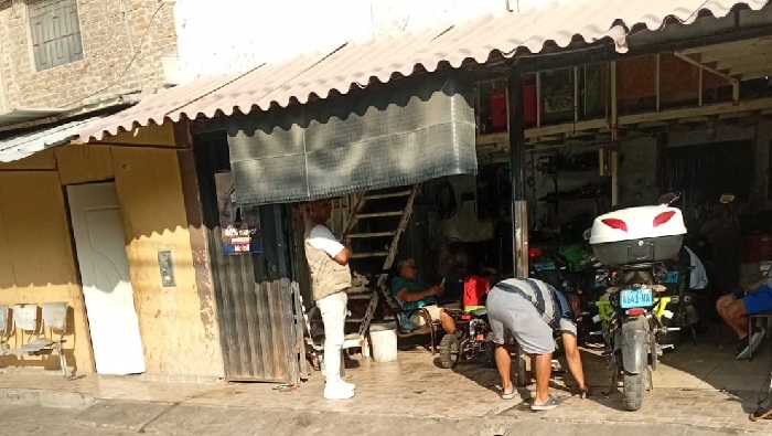 Taller ilegal de mecánica