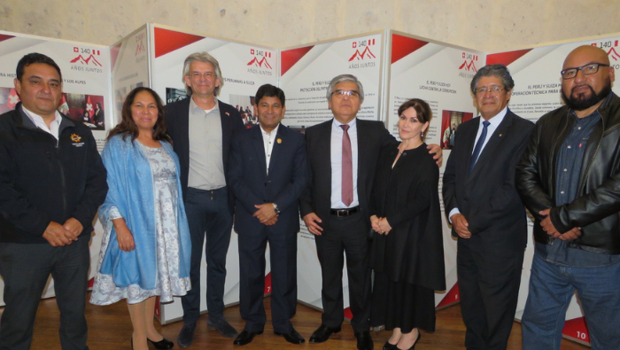 Inauguran en Arequipa exposición fotográfica y documental sobre la histórica relación entre el Perú y Suiza
