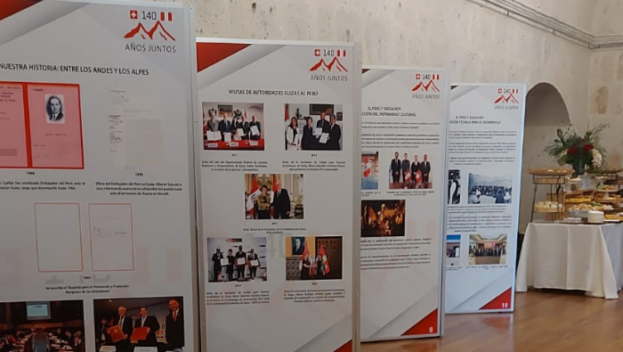 Inauguran en Arequipa exposición fotográfica y documental sobre la histórica relación entre el Perú y Suiza