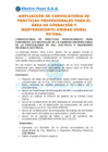 Vista preliminar de documento (1)AMPLIACION DE CONVOCATORIA DE PRÁCTICAS PROFESIONALES AREA DE OPERACION Y MANTENIMIENTO ZONAL - PUTINA