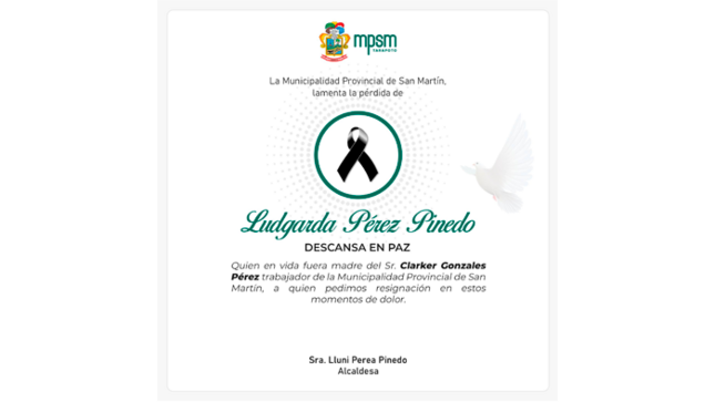 Condolencias