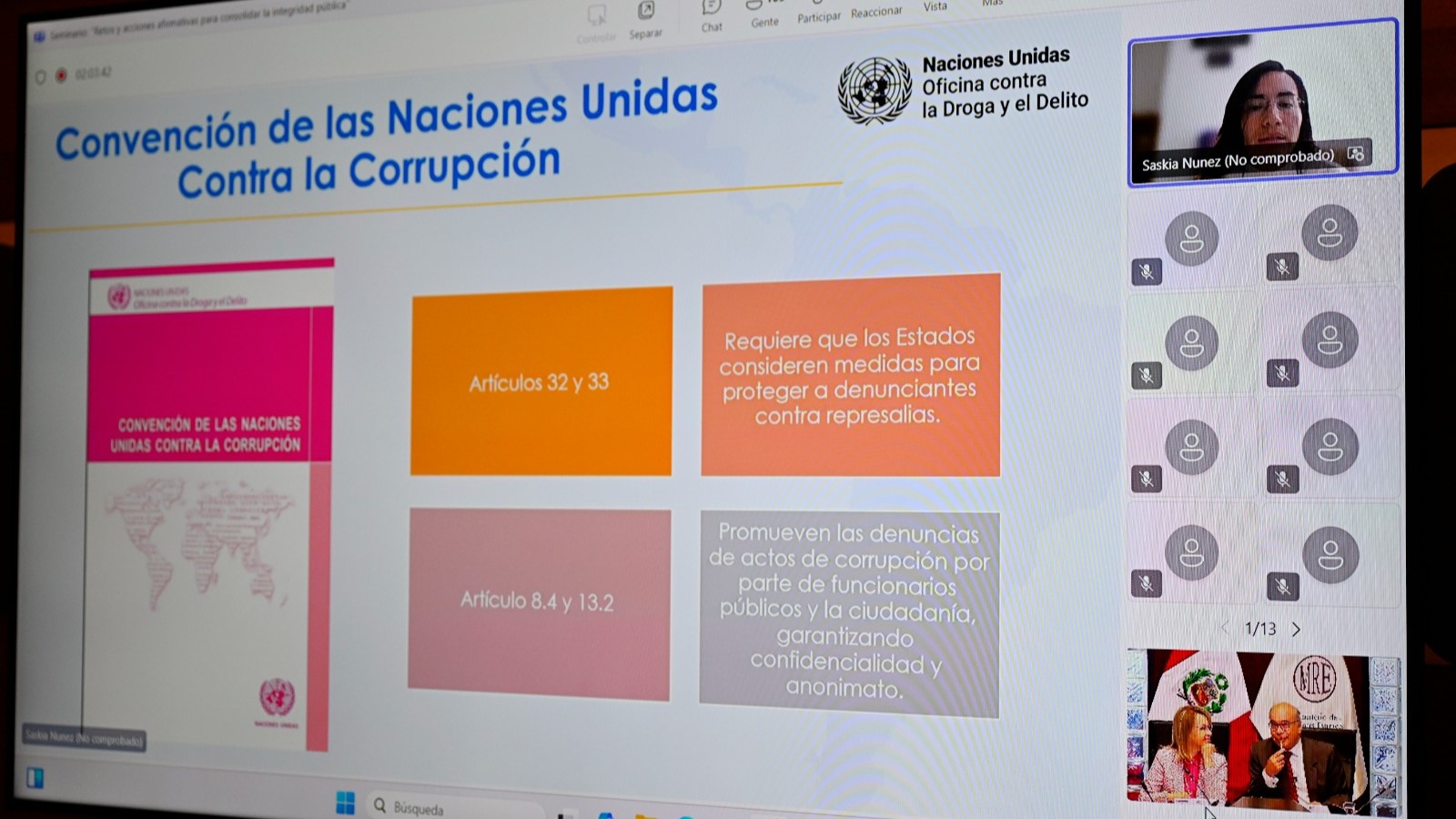 Cancillería lidera debate sobre la integridad pública en seminario internacional