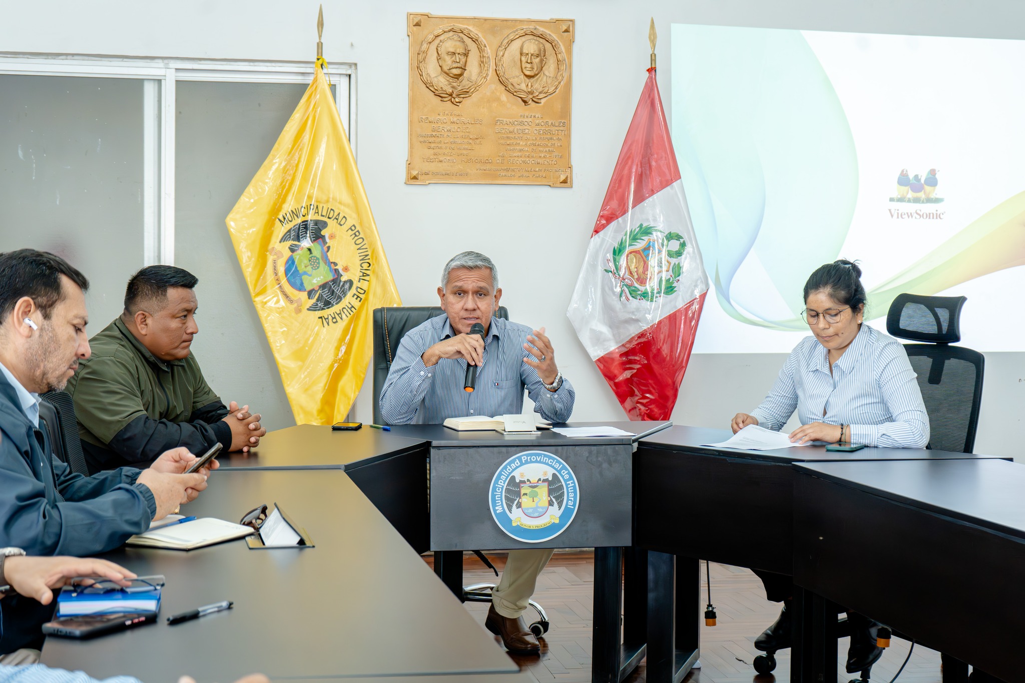 Alcalde Fernando Cárdenas presidió la última sesión ordinaria de la Comisión Ambiental CAM - Huaral