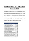 Vista preliminar de documento Comunicado 02 CAS N° 052-2024