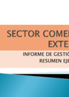 Vista preliminar de documento SECTOR COMERCIO EXTERIOR-Gestión 2011-1