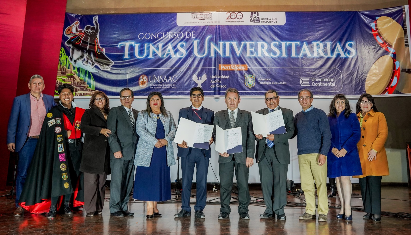 Cultura y Tradición se fusionan en el "Festival de Tunas" por el Bicentenario de la Corte Superior de Justicia de Cusco