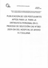 Vista preliminar de documento POSTULANTES APTOS PARA LA ENTREVISTA PERSONAL