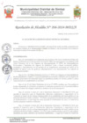 Vista preliminar de documento RESOLUCIÓN DE ALCALDIA  N°206