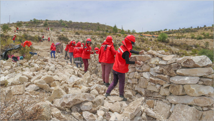Inspección de la actividad de Llamkasun Perú, en la comunidad de La Vega