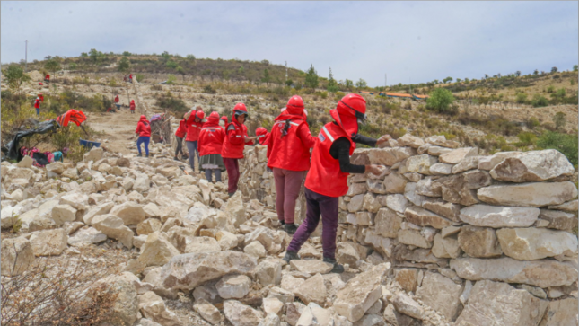 Inspección de la actividad de Llamkasun Perú, en la comunidad de La Vega