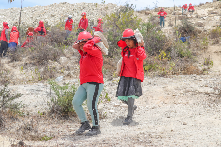 Inspección de la actividad de Llamkasun Perú, en la comunidad de La Vega
