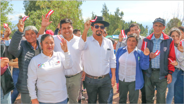 ¡Inauguración de reservorio para riego en Pacchancca!