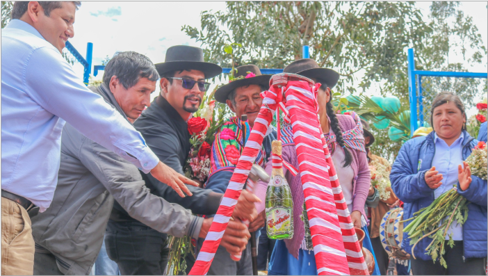 ¡Inauguración de reservorio para riego en Ccencha Ccencha!