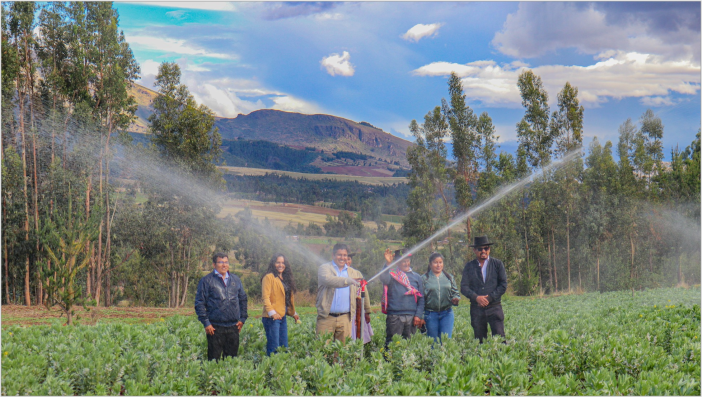 ¡Inauguración de reservorio para riego en Ccencha Ccencha!