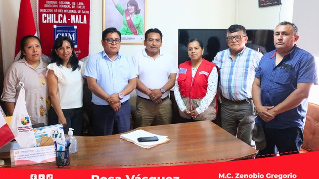 Director Ejecutivo de la RIS Chilca Mala se reúne con Alcalde del distrito de Calango