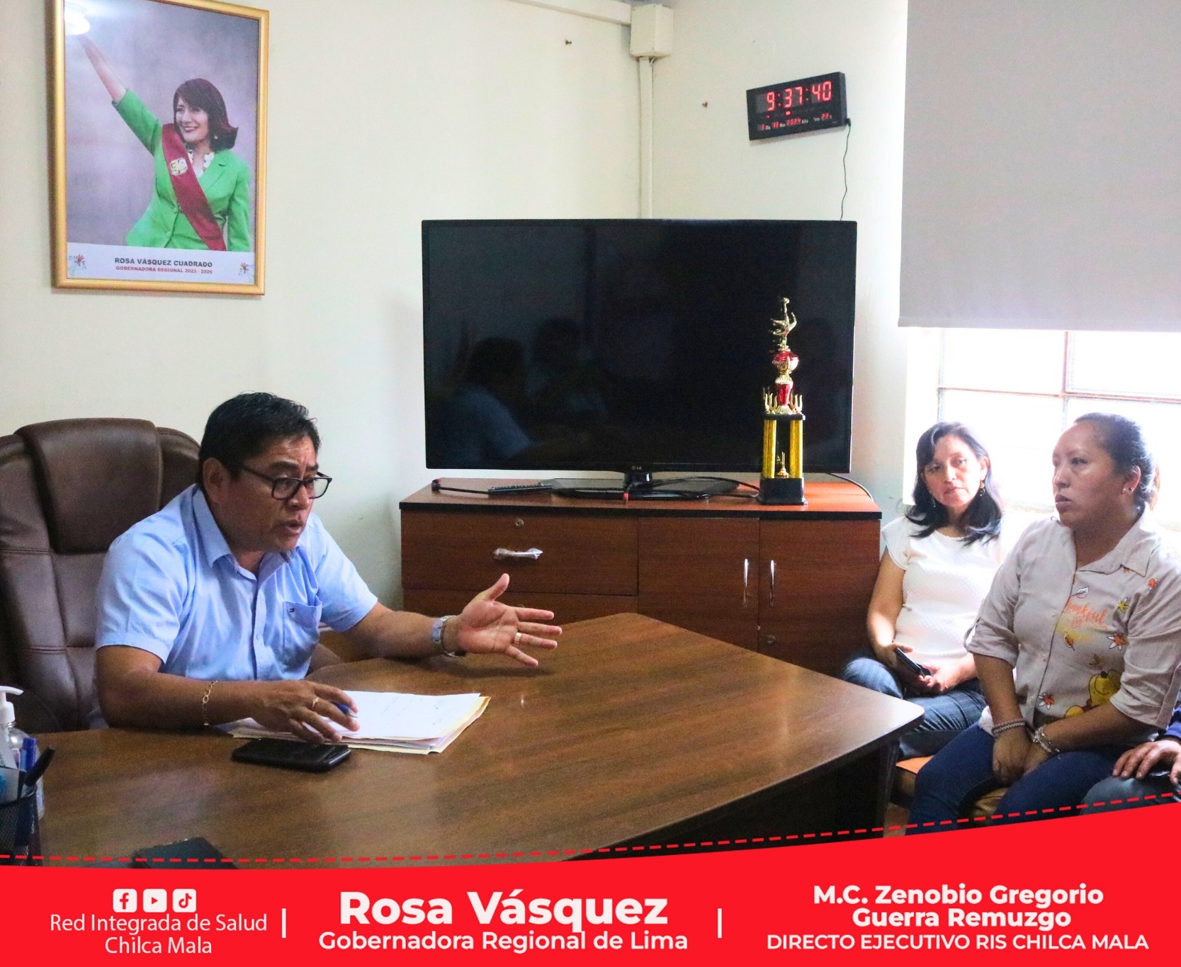 Director Ejecutivo de la RIS Chilca Mala se reúne con Alcalde del distrito de Calango