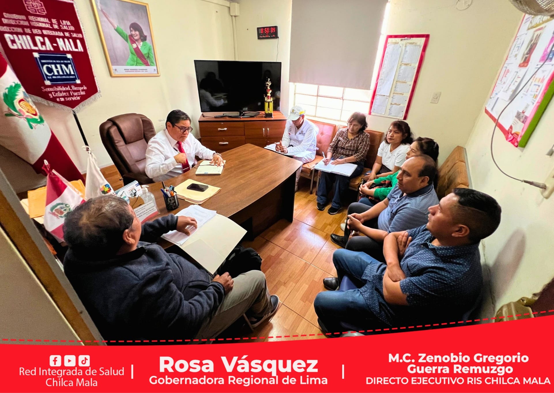 Se llevó a cabo reunión con el Sindicato de Profesionales Técnicos Asistenciales de la RIS Chilca Mala.