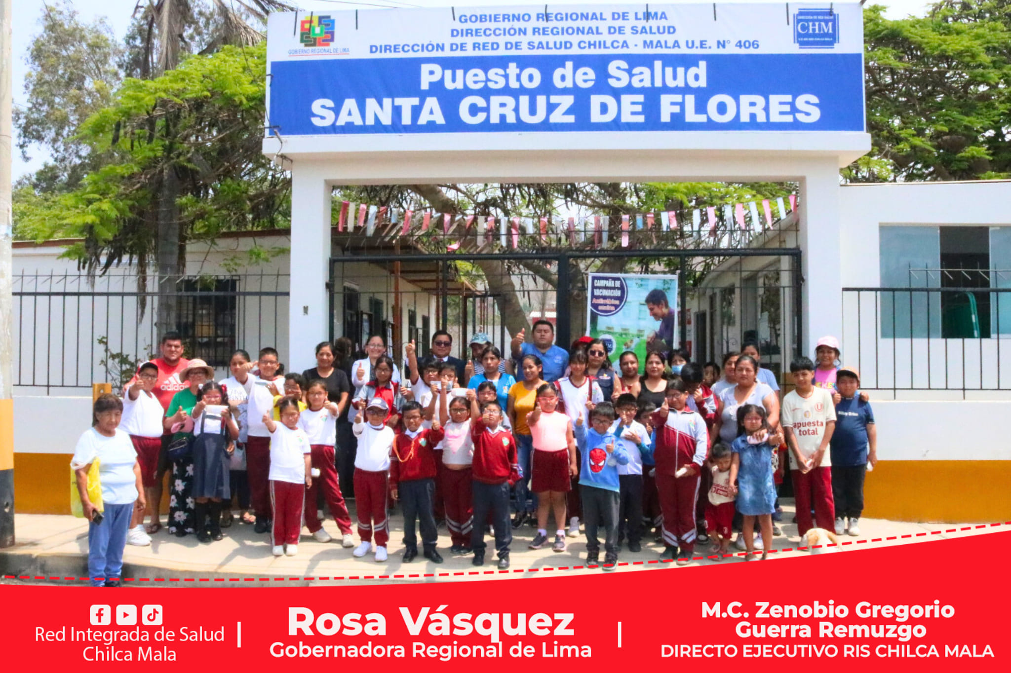RIS Chilca Mala entrega más de 20 lentes en Santa Cruz de Flores