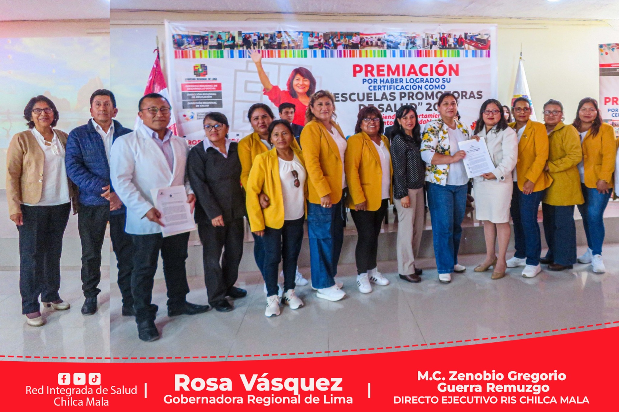 Diresa Lima reconoce a Escuelas Promotoras de Salud y Destaca el Trabajo Intersectorial