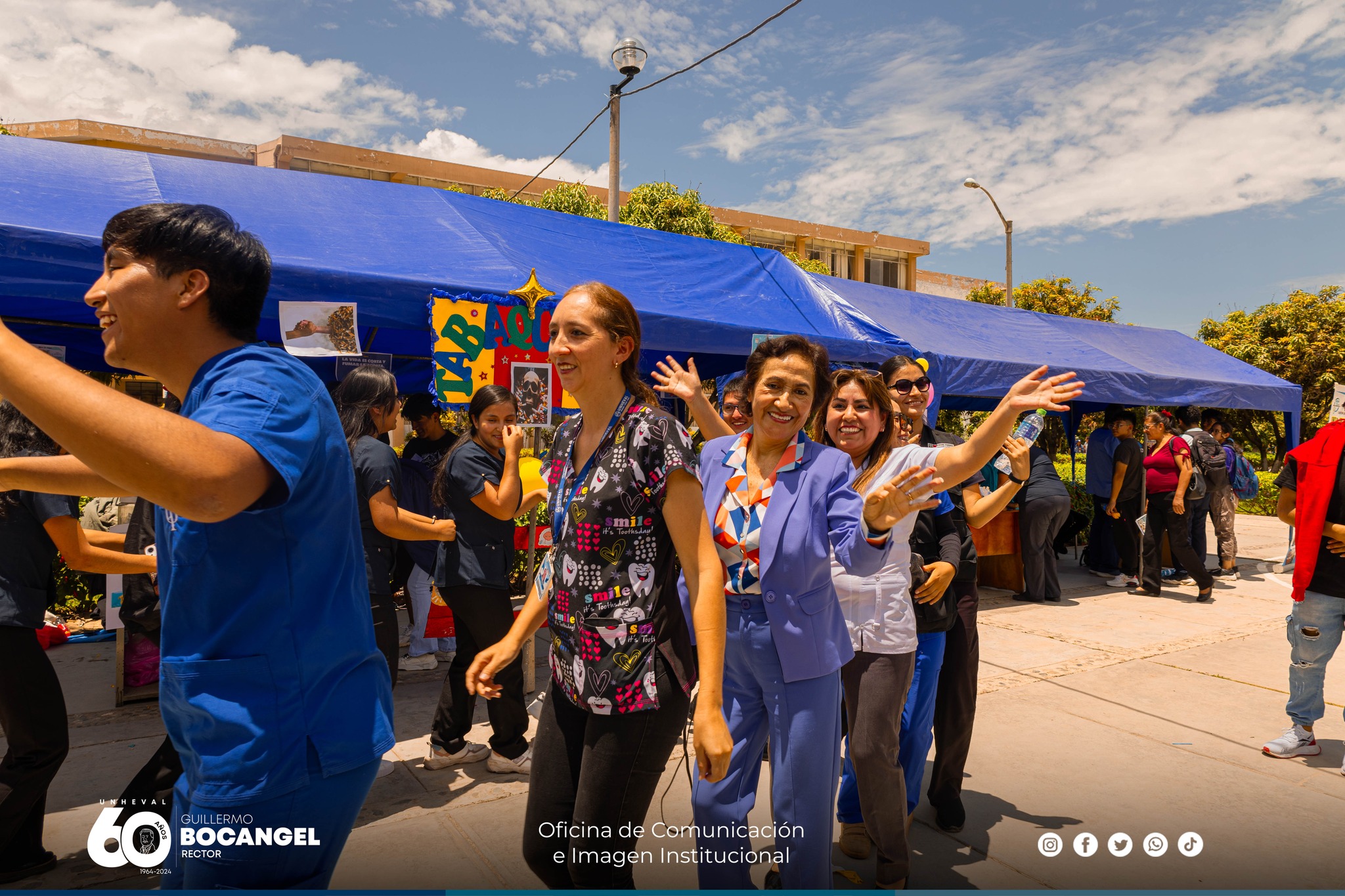 Vicerrectora académica, Dra. Nancy Veramendi Villavicencios  en Feria de Salud Mental 