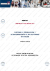 Vista preliminar de documento MSPM-001-SGEN/OGD/001 “Manual del Sistema de Producción y Almacenamiento de Microformas Digitales”, primera versión