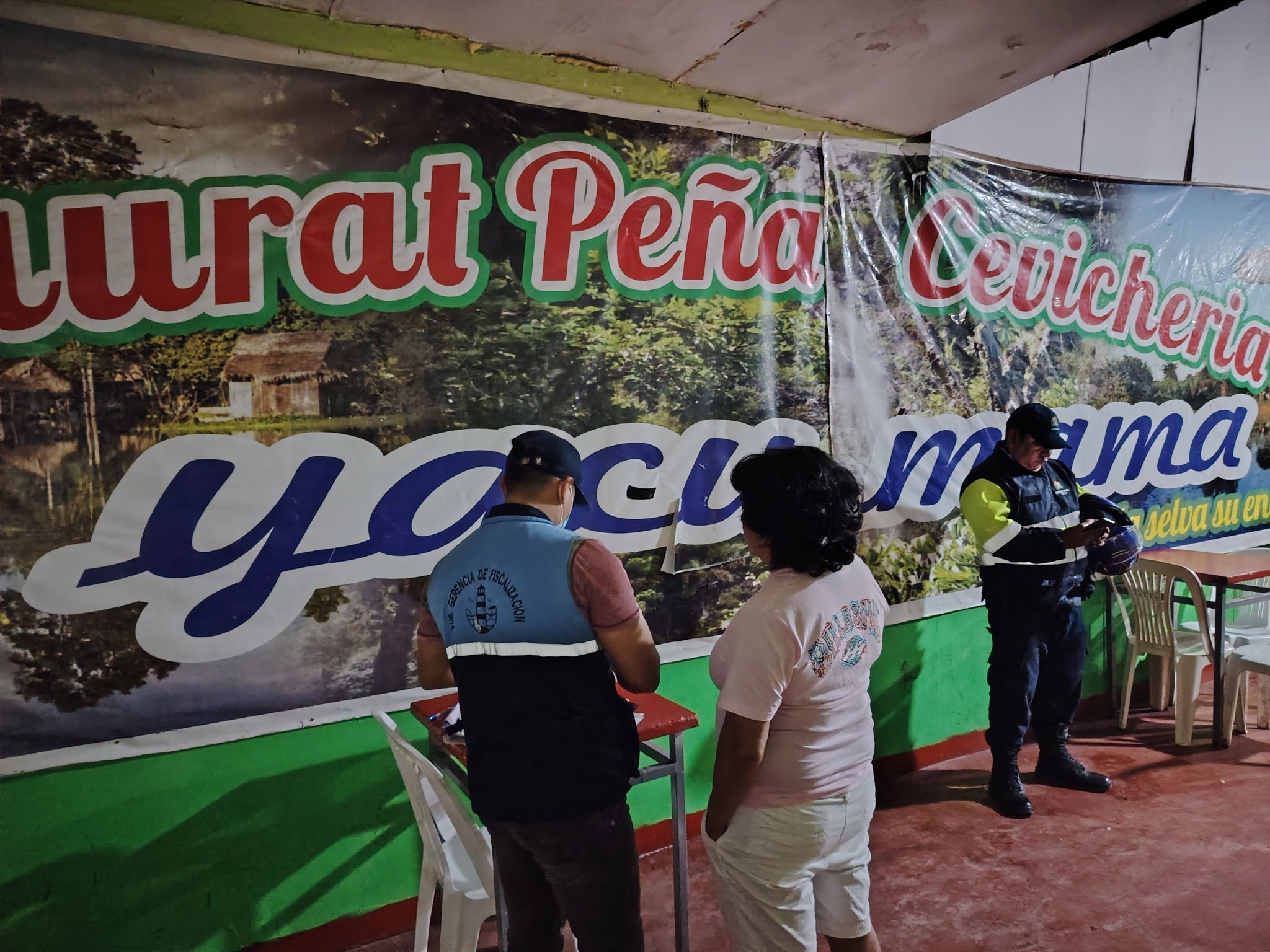 la Subgerencias de Fiscalización, Comercialización y Abastecimientos y de Seguridad Ciudadana de la Municipalidad Provincial de Ilo intervinieron y clausuraron el local “Yacu Mama”