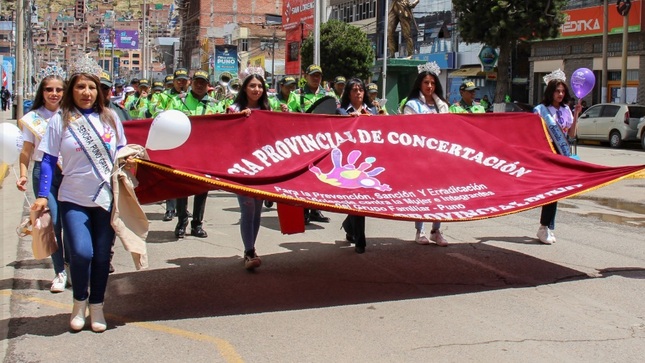 Instancia Provincial de Concertación conmemora el Día Internacional de la No Violencia con marcha de sensibilización y feria informativa