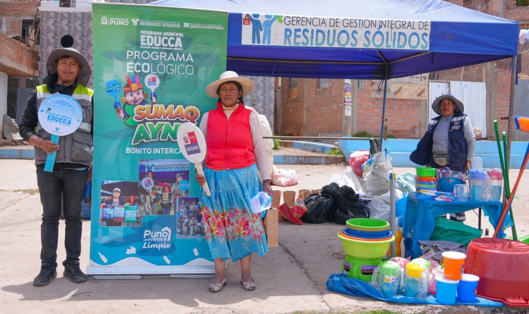 Programa Ecológico "Sumaq Ayni" recolectó más de 10 toneladas de residuos aprovechables