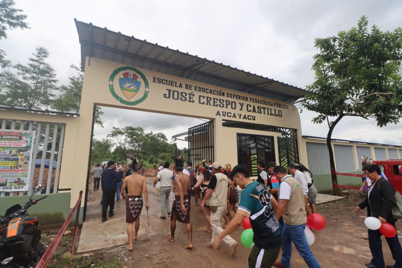 INICIO DE OBRA EN EL INSTITUTO JOSÉ CRESPO CASTILLO, EN AUCAYACU