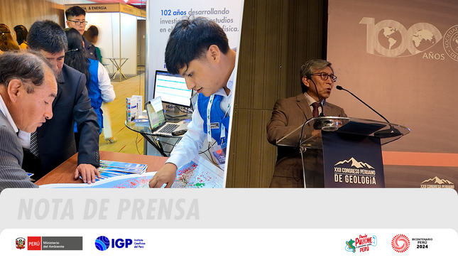 El IGP lleva ciencia al alcance de todos en el XXII Congreso Peruano de Geología 2024 FOTO