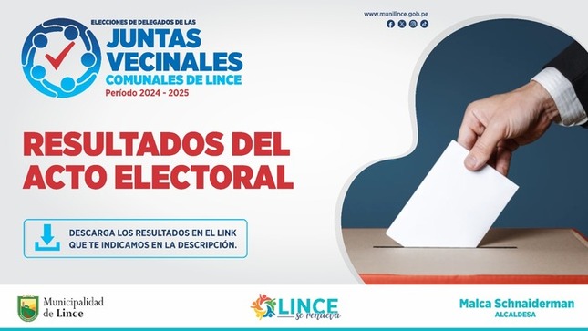 Resultado del acto electoral