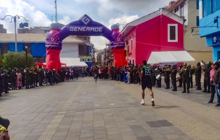 Personal de serenazgo de Puno garantiza seguridad en la carrera 8k “Chasquis del Altiplano”