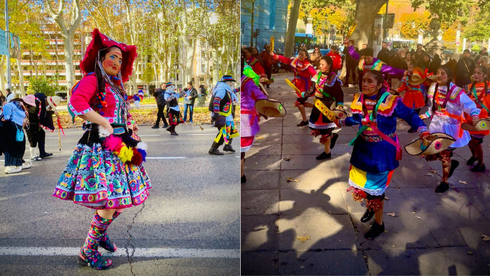 Comunidad peruana celebra en Madrid con el “Pasacalle del Bicentenario”