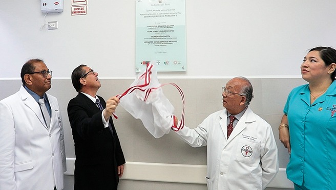 Minsa inauguran ambientes remodelados del Centro Quirúrgico del Hospital Nacional Arzobispo Loayza-