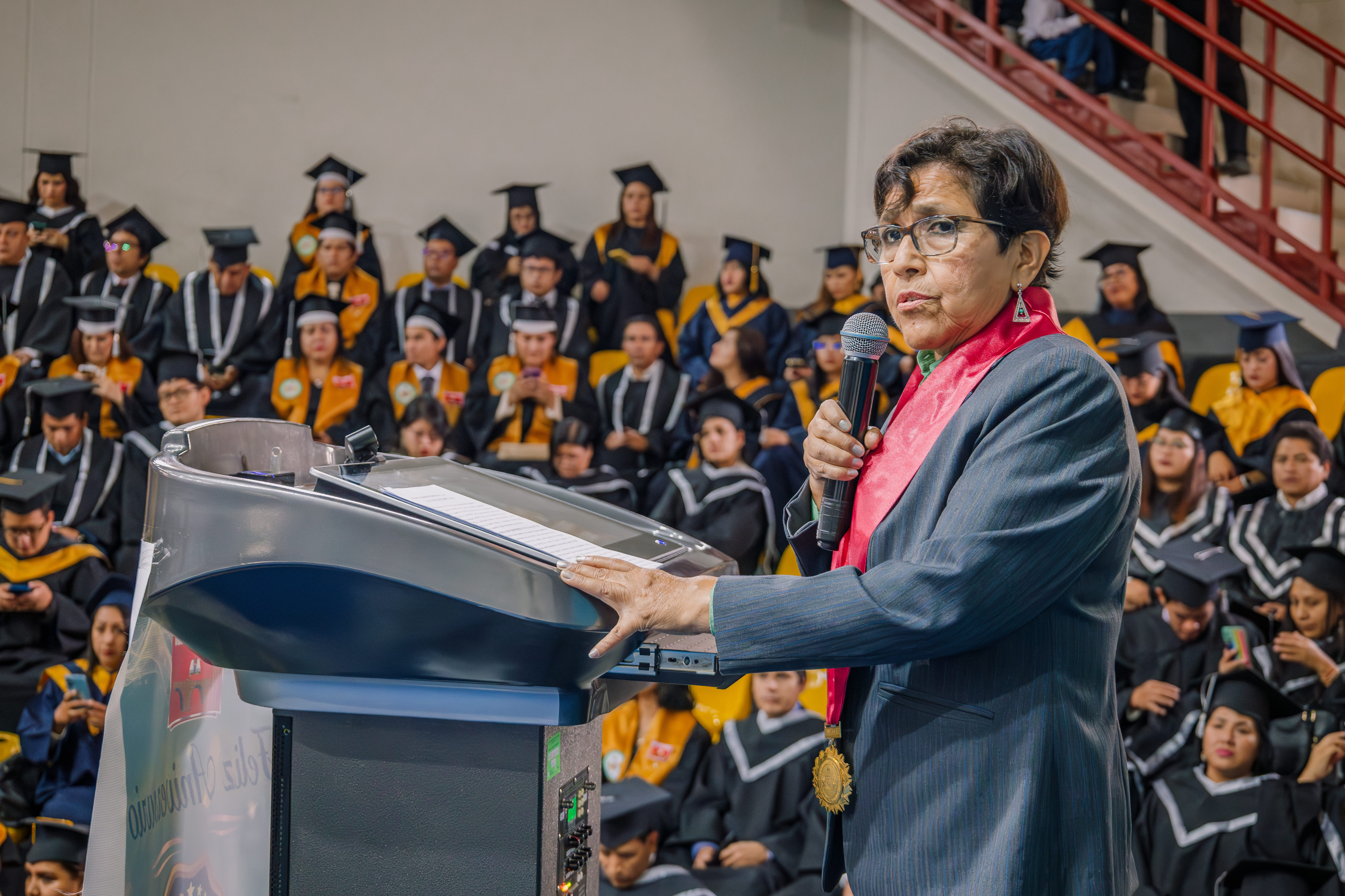 Discurso de orden a cargo de al Dra. Digna Manrique de Lara Suarez, Directora de la Escuela de Posgrado