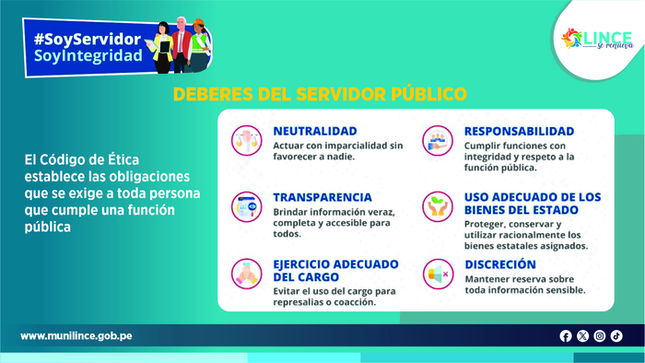 Deberes del servidor público