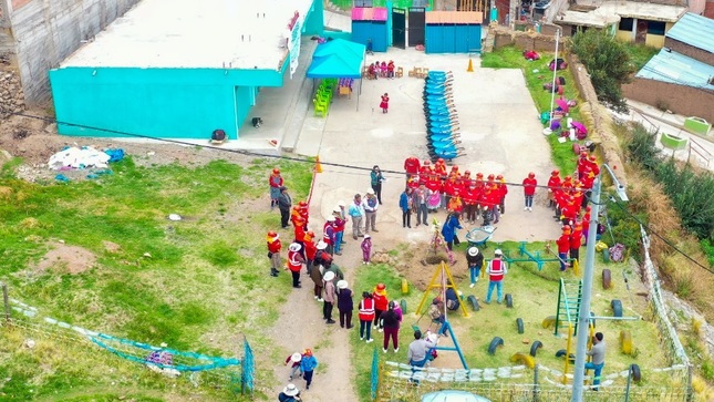 Municipalidad de Puno y programa llamkasun inician intervención en la I.E.P. 70018 San José y en la I.E.I. Señor de Huanca