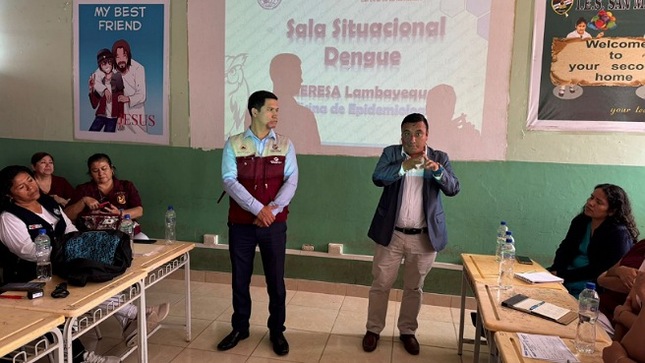 Red de Salud Lambayeque y Gerencia Regional de Salud refuerza medidas preventivas para la enfermedad del Dengue