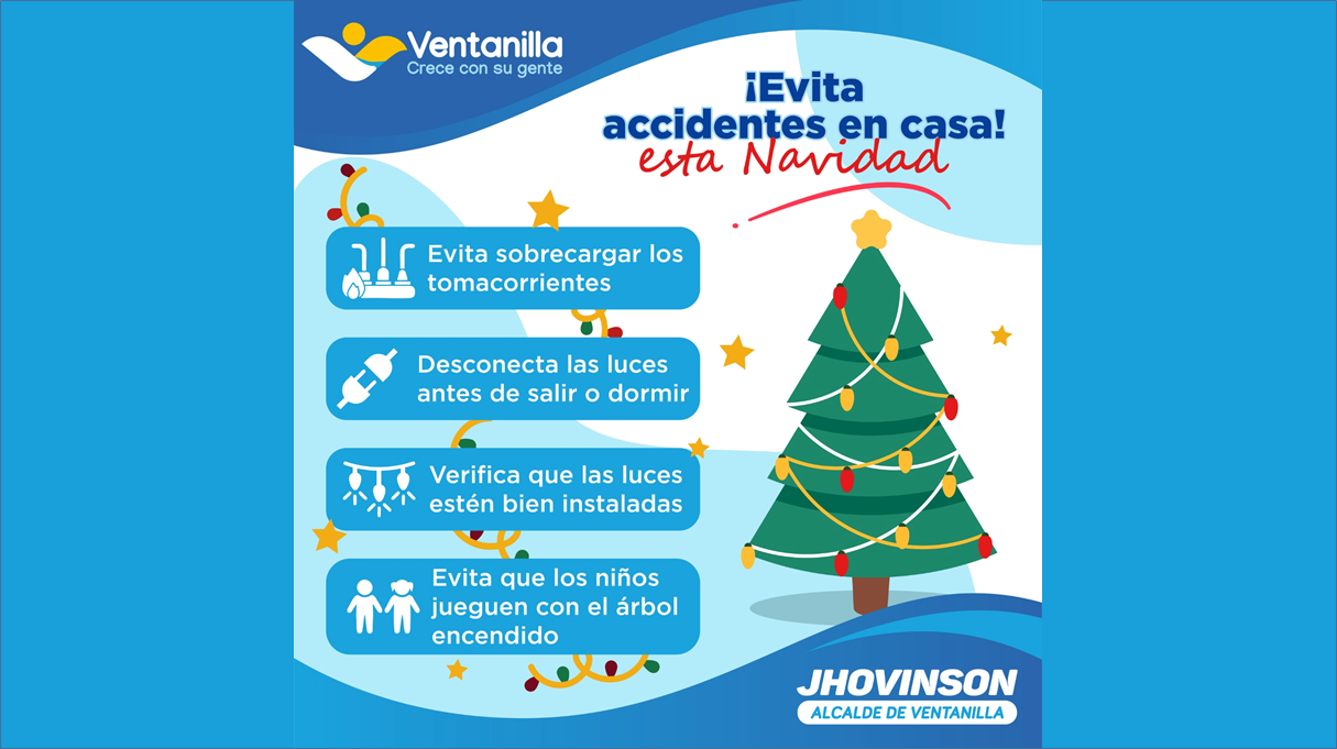 Recomendaciones para un uso responsable de luces navideñas🎄💡✨: ¡haz que Ventanilla brille con seguridad esta Navidad! 🎅🌟