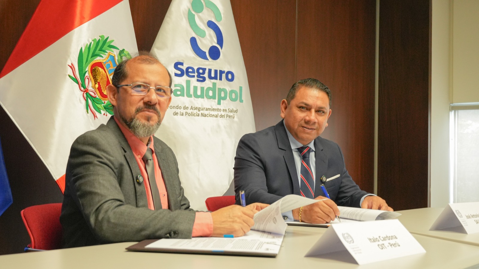 OIT y Seguro Saludpol firman Convenio de Cooperación Interinstitucional