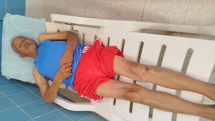 Adulto mayor rescatado