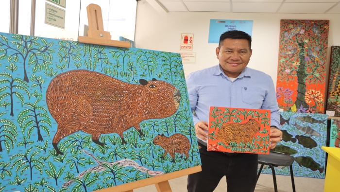 El arte de los capibaras llegó a Ruraq maki. Tajimat pujut