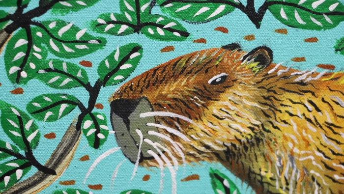 El arte de los capibaras llegó a Ruraq maki. Tajimat pujut