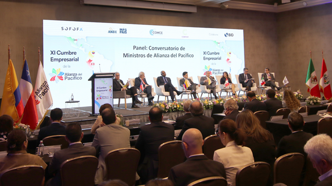 Canciller Schialer informó a empresarios de la Alianza del Pacífico sobre el desarrollo del hub logístico multimodal en la costa peruana