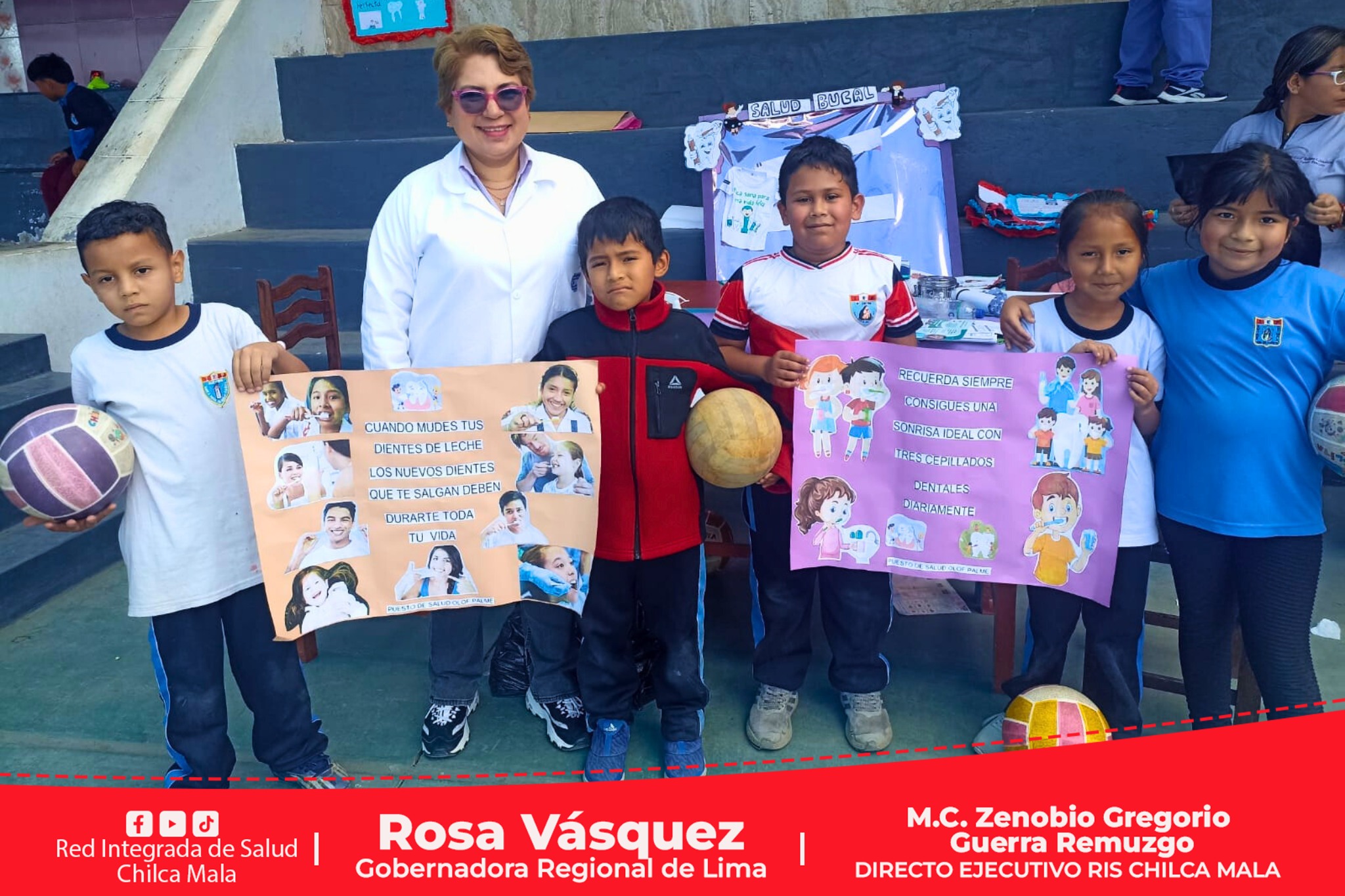 RIS Chilca Mala realiza campaña de sensibilización por el "Semana de la Salud Bucal"