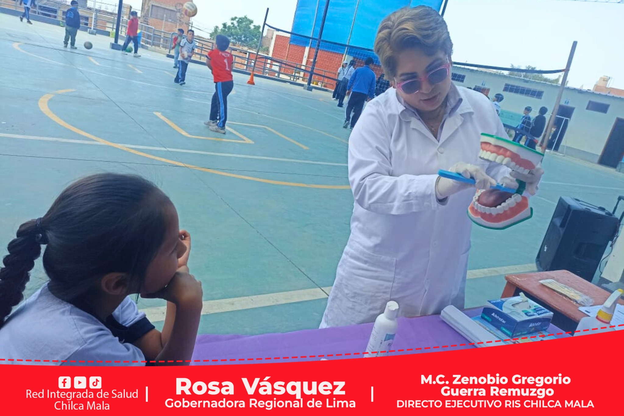 RIS Chilca Mala realiza campaña de sensibilización por el "Semana de la Salud Bucal"