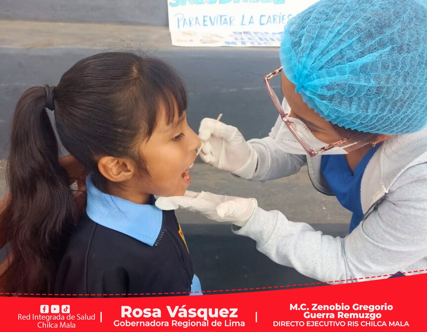 RIS Chilca Mala realiza campaña de sensibilización por el "Semana de la Salud Bucal"