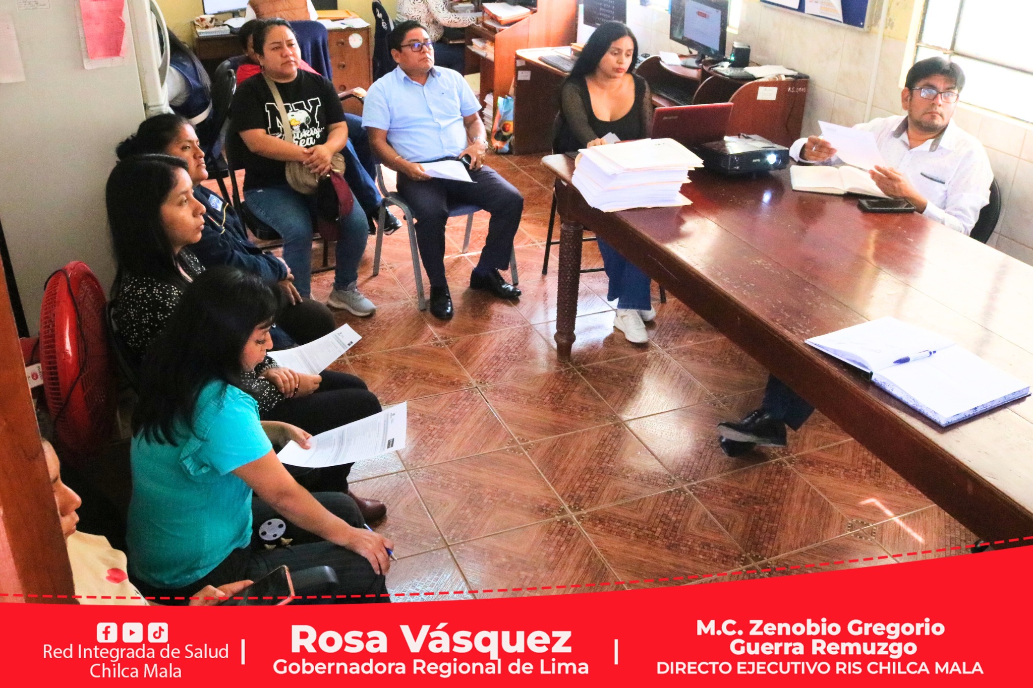 Director Ejecutivo de la RIS Chilca Mala convoca a importante reunión a equipo de gestión