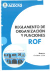 Vista preliminar de documento REGLAMENTO DE ORGANIZACION Y FUNCIONES ROF