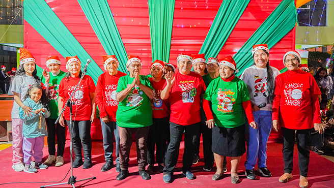 Alcalde de Huarmey realiza el tradicional encendido del árbol navideño 2024